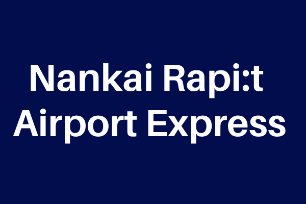 Visit Osaka Rapit Ticket (Nankai)