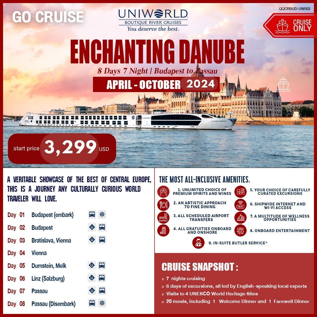 S.S.MARIA THERESA ENCHANTING DANUBE 8 วัน 7 คืน (Cruise Only)